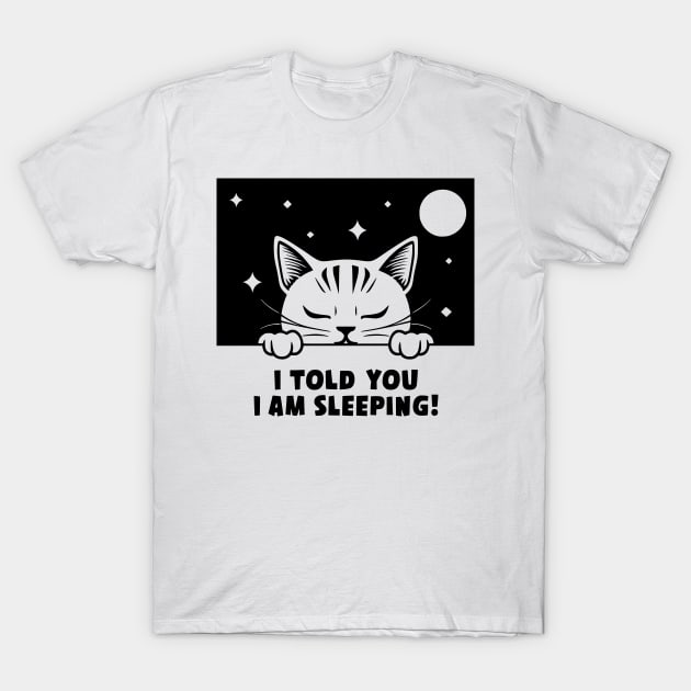 Sleeping Dreaming Cat, Cat Nap T-Shirt by Annie